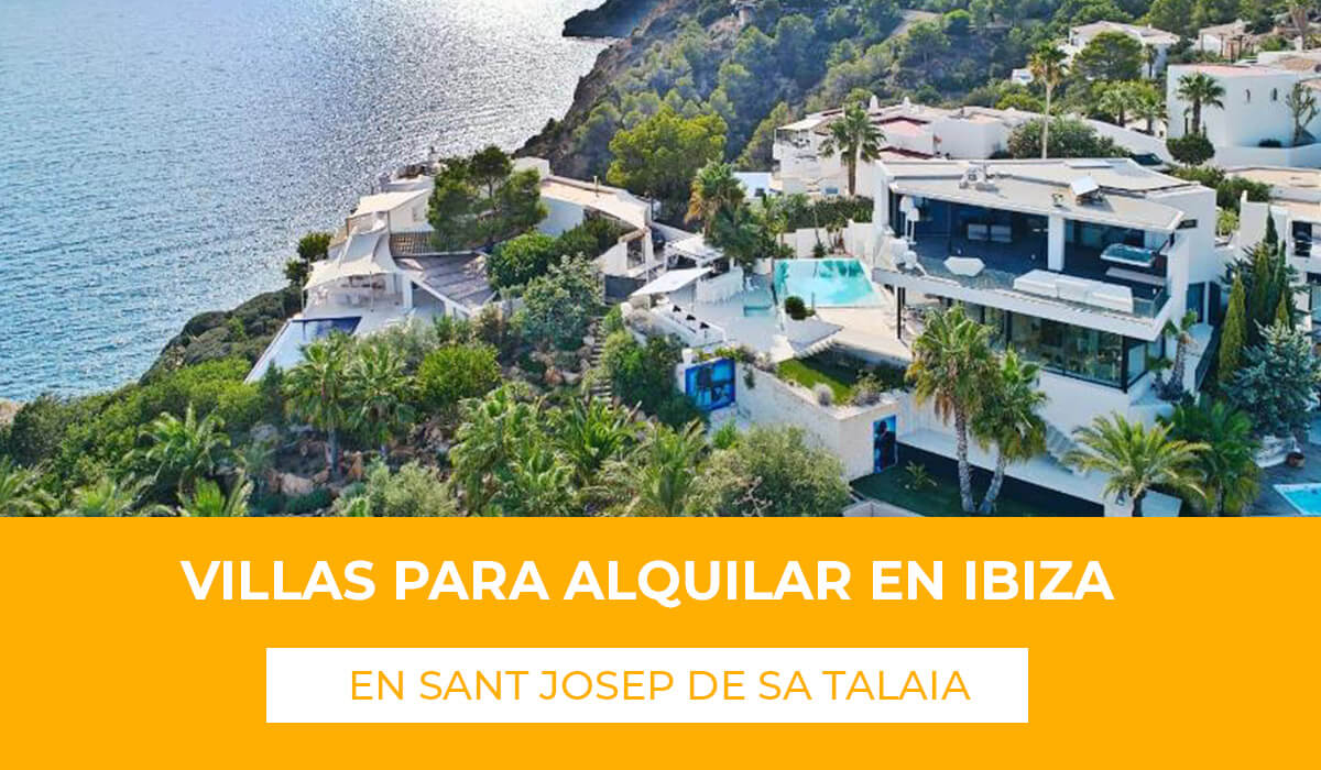 Villas para alquilar en Sant Josep de sa Talaia descubre la villa ideal para tus próximas vacaciones en el área de San José en Ibiza.